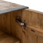 Ixia Mueble TV Ohio Madera de Mango y Hierro Natural 150x44x55 cm