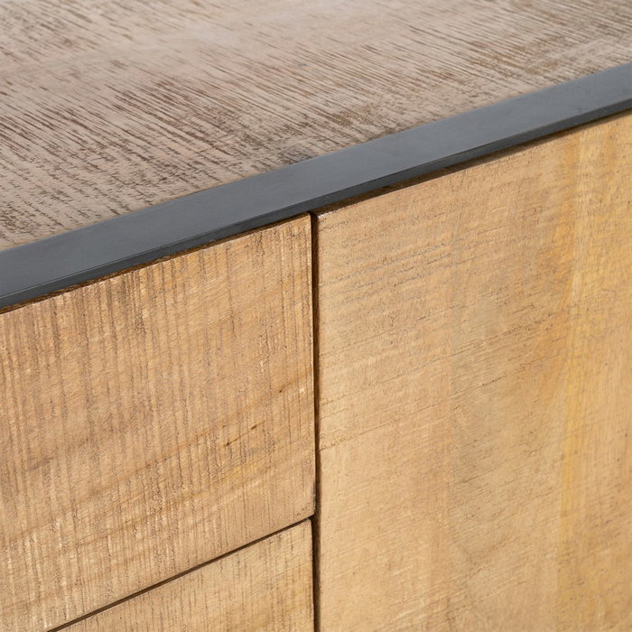 Ixia Mueble TV Ohio Madera de Mango y Hierro Natural 150x44x55 cm Ixia Mueble TV Ohio Madera de Mango y Hierro Natural 150x44x55 cm