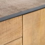 Ixia Mueble TV Ohio Madera de Mango y Hierro Natural 150x44x55 cm