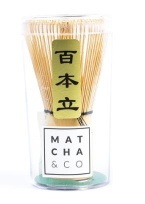 DKD Home Decor Batidor Bambú Matcha Natural 6,1x6,1x11,3 cm