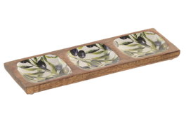 DKD Home Decor Mango de Resina y Mango Olivo 25 Verde