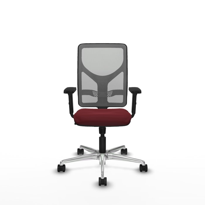 PIQUERAS Y CRESPO Silla de oficina Motilla con mecanismo Sincro, Granate y Gris PIQUERAS Y CRESPO Silla de oficina Motilla con mecanismo Sincro, Granate y Gris