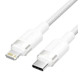 Vention LALWF Cable USB Tipo-C a Lightning 27W 1m Blanco
