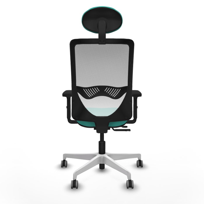 PIQUERAS Y CRESPO Silla de oficina Zulema con mecanismo Sincro/Traslack Turquesa y Blanco PIQUERAS Y CRESPO Silla de oficina Zulema con mecanismo Sincro/Traslack Turquesa y Blanco