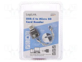 LOGILINK CR0039 Lector de tarjetas USB C para microSD, microSDHC y microSDXC