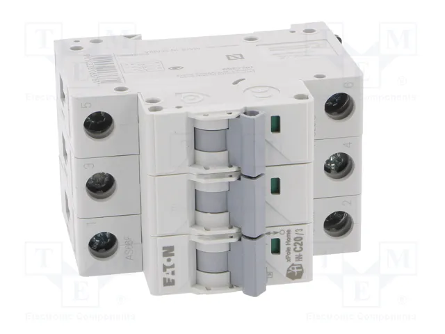 EATON ELECTRIC HN-C20/3 Interruptor magnetotérmico 20A 3 polos 6kA EATON ELECTRIC HN-C20/3 Interruptor magnetotérmico 20A 3 polos 6kA