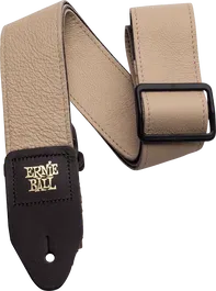Ernieball Correa de Cuero Italiano Tri-Glide 2" Beige para Guitarra