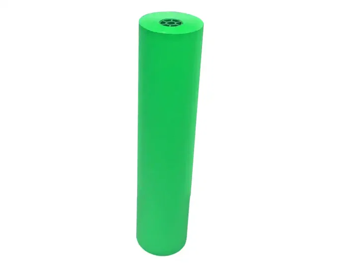 Liderpapel Papel Kraft Verjurado Verde Musgo 65 g/m2, Bobina 1 m de Ancho x 150 m de Longitud (10 kg), para Embalaje