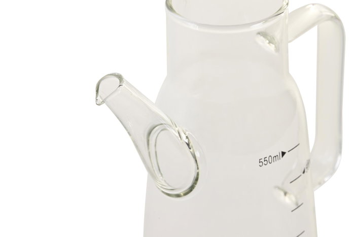 DKD Home Decor Aceitera de Borosilicato e Inox 550ml