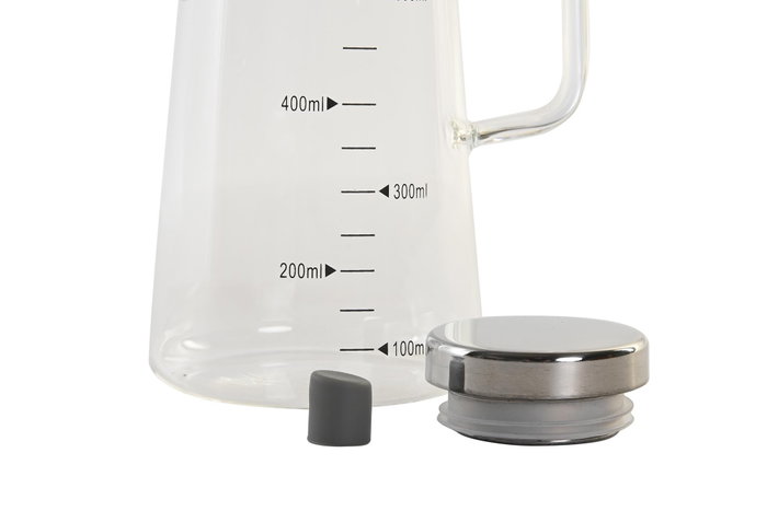 DKD Home Decor Aceitera de Borosilicato e Inox 550ml