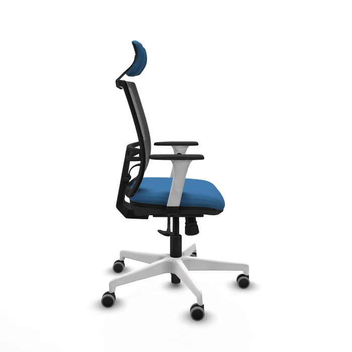 PIQUERAS Y CRESPO Silla de oficina Yunquera con mecanismo Sincro, Azul claro y Negro PIQUERAS Y CRESPO Silla de oficina Yunquera con mecanismo Sincro, Azul claro y Negro