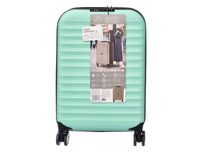 Arte Regal Maleta Plegable con Candado, 37 Litros, Color Turquesa, Dimensiones 40 x 55.5 x 16 cm, 4 Ruedas, Interior Forrado (Set de 3)