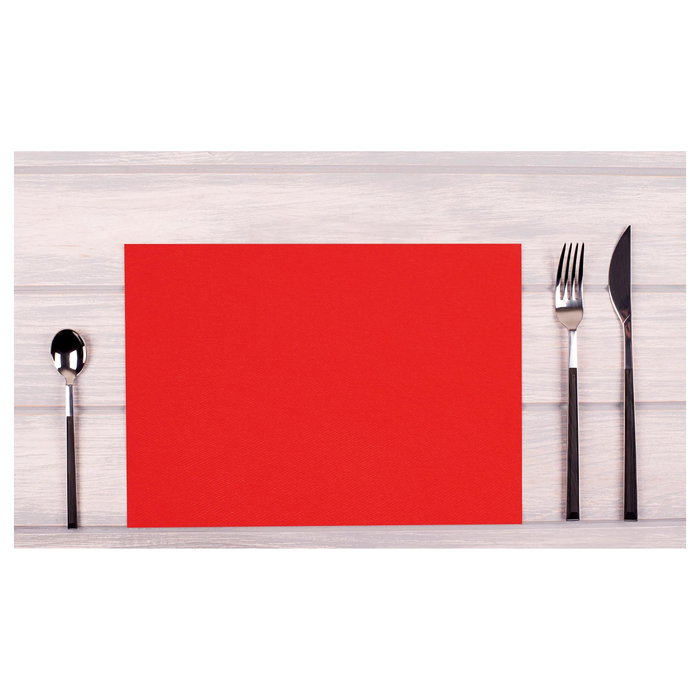 PROnappe Salvamanteles individuales rojos 30 x 40 cm, pack de 100 unidades