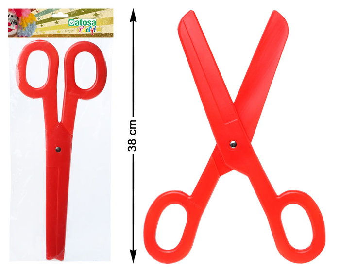 Tijeras Gigantes Rojas De Plástico 38 cm Para Bromas Y Disfraces Tijeras Gigantes Rojas De Plástico 38 cm Para Bromas Y Disfraces