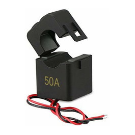 Shelly Current Transformer 50A Inductionsklemme para EM & 3EM Transformador de Corriente 50A Negro