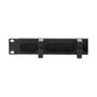 LogiLink Panel de gestión de cables 19 pulgadas 1U con 4 abrazaderas de acero Gris