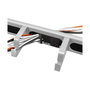 LogiLink Panel de gestión de cables 19 pulgadas 1U con 4 abrazaderas de acero Gris