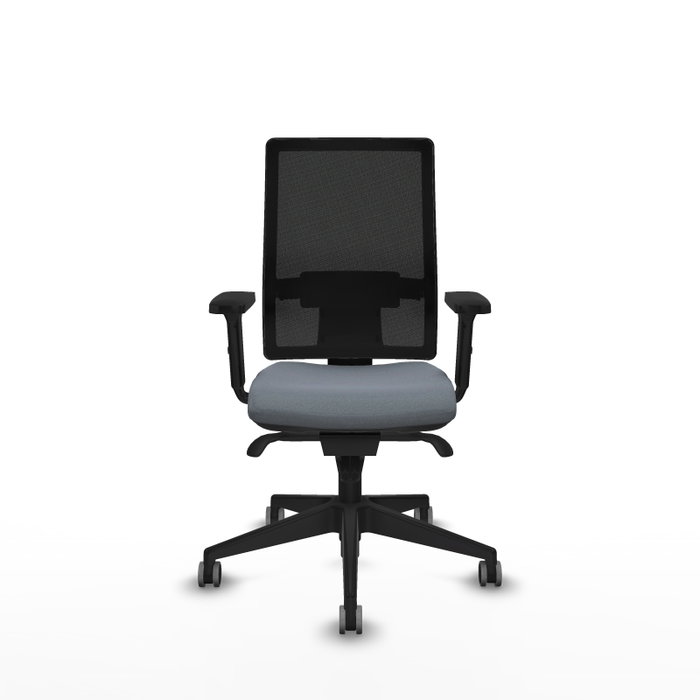 PIQUERAS Y CRESPO Silla de oficina Horna con mecanismo Sincro, Gris y Negro PIQUERAS Y CRESPO Silla de oficina Horna con mecanismo Sincro, Gris y Negro