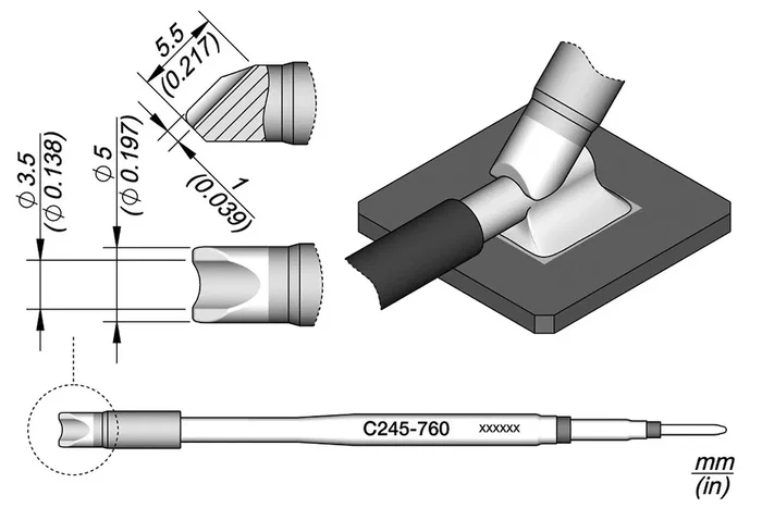 JBC TOOLS Pico especial 3,5x5mm
