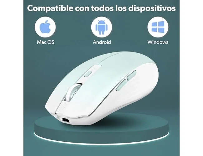 TNB Gradient Ratón Inalámbrico Recargable Dual Connect Azul 1600 DPI