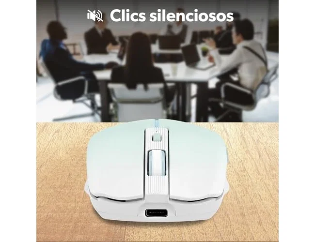 TNB Gradient Ratón Inalámbrico Recargable Dual Connect Azul 1600 DPI