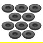 Jabra 14101-49 Almohadillas de Polipiel para Auriculares Jabra BIZ 2400 II - Negro, Talla L, Paquete de 10 Unidades