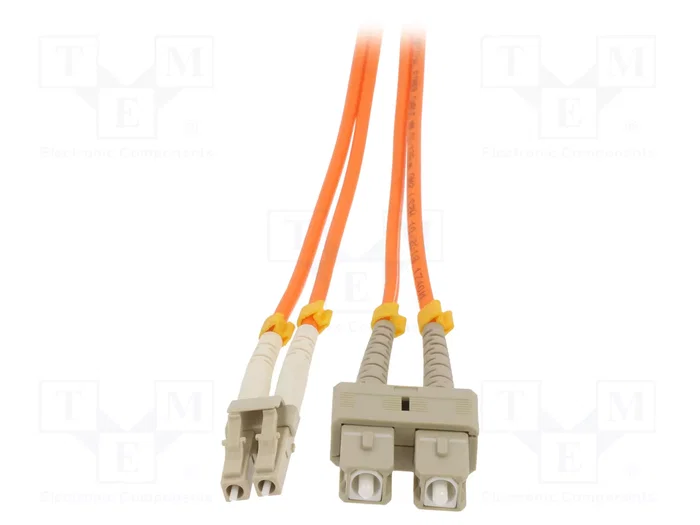 QOLTEC Cable de conexión de fibra óptica OM2 LC/UPC-SC/UPC 5m