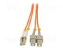 QOLTEC Cable de conexión de fibra óptica OM2 LC/UPC-SC/UPC 5m