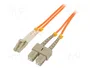 QOLTEC Cable de conexión de fibra óptica OM2 LC/UPC-SC/UPC 5m