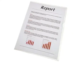 Esselte Carpeta Dossier Uñero DIN A4 Polipropileno 80mc Cristal Transparente Caja de 100 Unidades