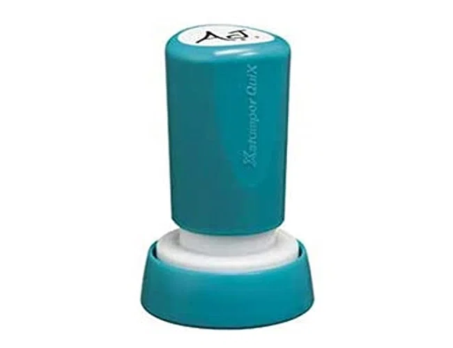 X'stamper Sello Quix Personalizable Redondo Negro 20 mm