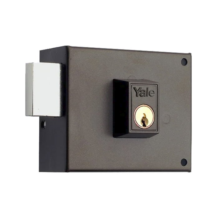 Yale Cerradura de sobreponer 124-a/hp/ 8 Izquierda