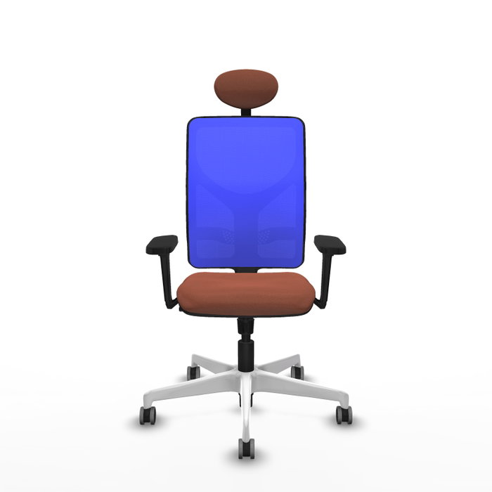PIQUERAS Y CRESPO Silla de oficina Motilla con mecanismo Sincro, Azul y Marrón PIQUERAS Y CRESPO Silla de oficina Motilla con mecanismo Sincro, Azul y Marrón