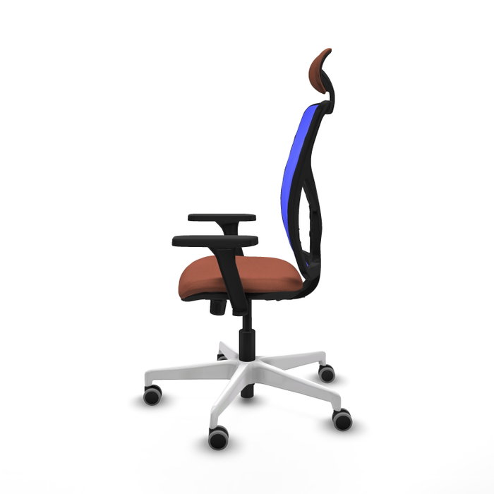 PIQUERAS Y CRESPO Silla de oficina Motilla con mecanismo Sincro, Azul y Marrón PIQUERAS Y CRESPO Silla de oficina Motilla con mecanismo Sincro, Azul y Marrón