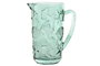 DKD Home Decor Jarra de Cristal Relieve Turquesa 1150ml