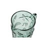DKD Home Decor Jarra de Cristal Relieve Turquesa 1150ml