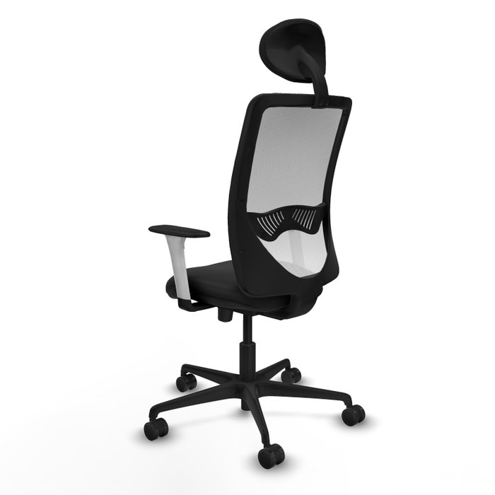 PIQUERAS Y CRESPO Silla de oficina Zulema con mecanismo Sincro/Traslack Negro y Blanco PIQUERAS Y CRESPO Silla de oficina Zulema con mecanismo Sincro/Traslack Negro y Blanco