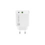 Natec Ribera Cargador USB-A y USB-C 20W Blanco