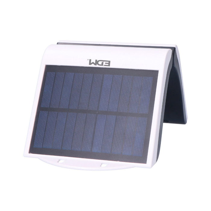 Edm Aplique solar blanco con sensor de 2W y 220 lm