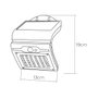 Edm Aplique solar blanco con sensor de 2W y 220 lm