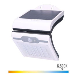 Edm Aplique Solar 2W 220lm 6.500k con Sensor Blanco