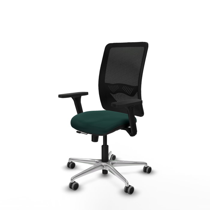 PIQUERAS Y CRESPO Silla de oficina Zulema Verde botella/Negro con mecanismo Sincro/Traslack PIQUERAS Y CRESPO Silla de oficina Zulema Verde botella/Negro con mecanismo Sincro/Traslack