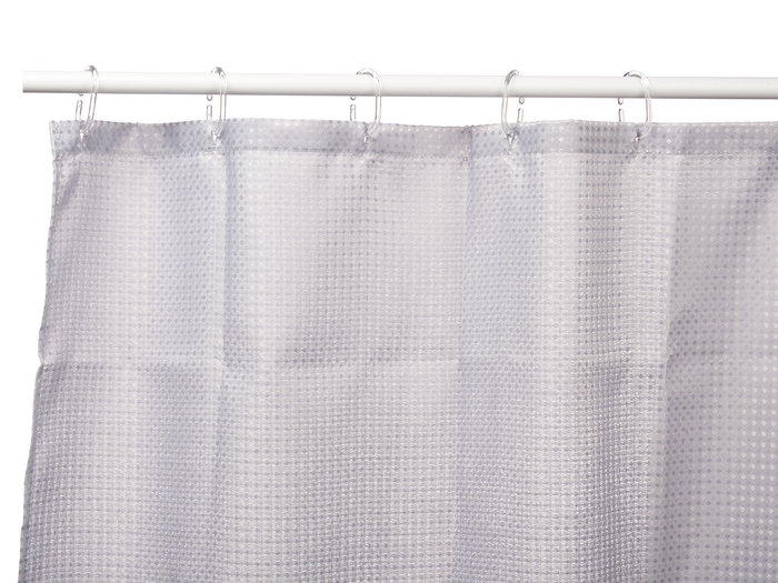 Berilo Cortina de Baño Poliester Gris con Puntos 180x180 cm (Set de 12) Berilo Cortina de Baño Poliester Gris con Puntos 180x180 cm (Set de 12)