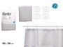 Berilo Cortina de Baño Poliester Gris con Puntos 180x180 cm (Set de 12)