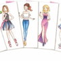 Hape Estudio de moda con lápices, cera y hojas de papel
