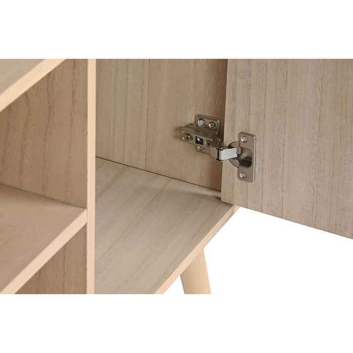 DKD Home Decor Mueble TV Paulownia MDF 120x40x60 Natural