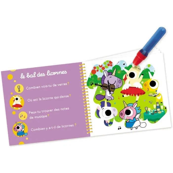 Nathan NAT1740159930019 Coloreo Mágico Unicornios Juego Creativo A Partir de 3 Años