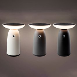 Lumineo Lámpara solar de mesa con encendido táctil, 22 cm