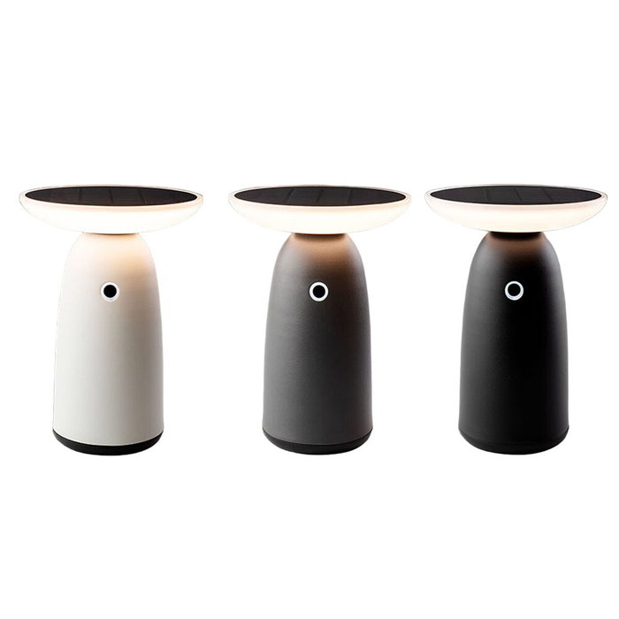 Lumineo Lámpara solar de mesa con encendido táctil, 22 cm
