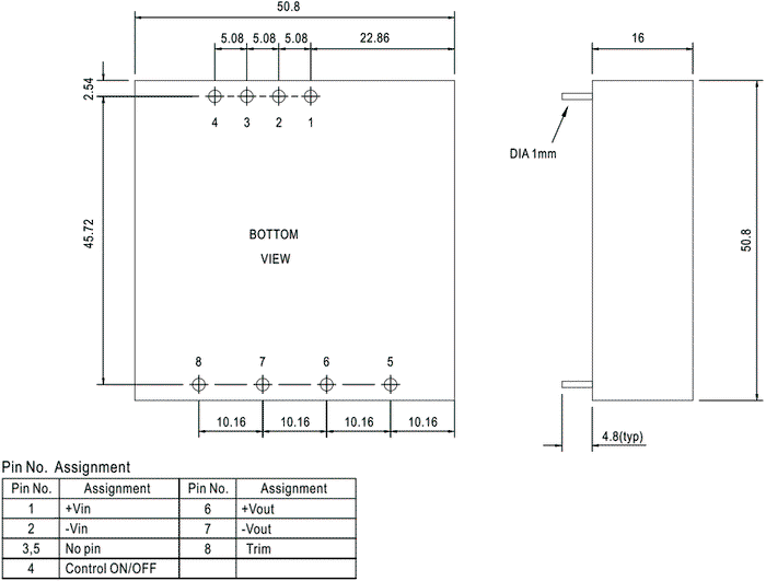 MEAN WELL SDM30-24S12 Convertidor DC/DC 30W 12VDC MEAN WELL SDM30-24S12 Convertidor DC/DC 30W 12VDC